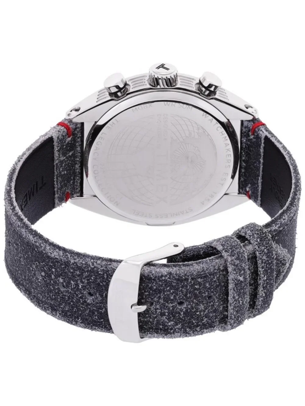 NWT Timex Legacy Tonneau Chronograph Quartz Black Dial Men's Watch